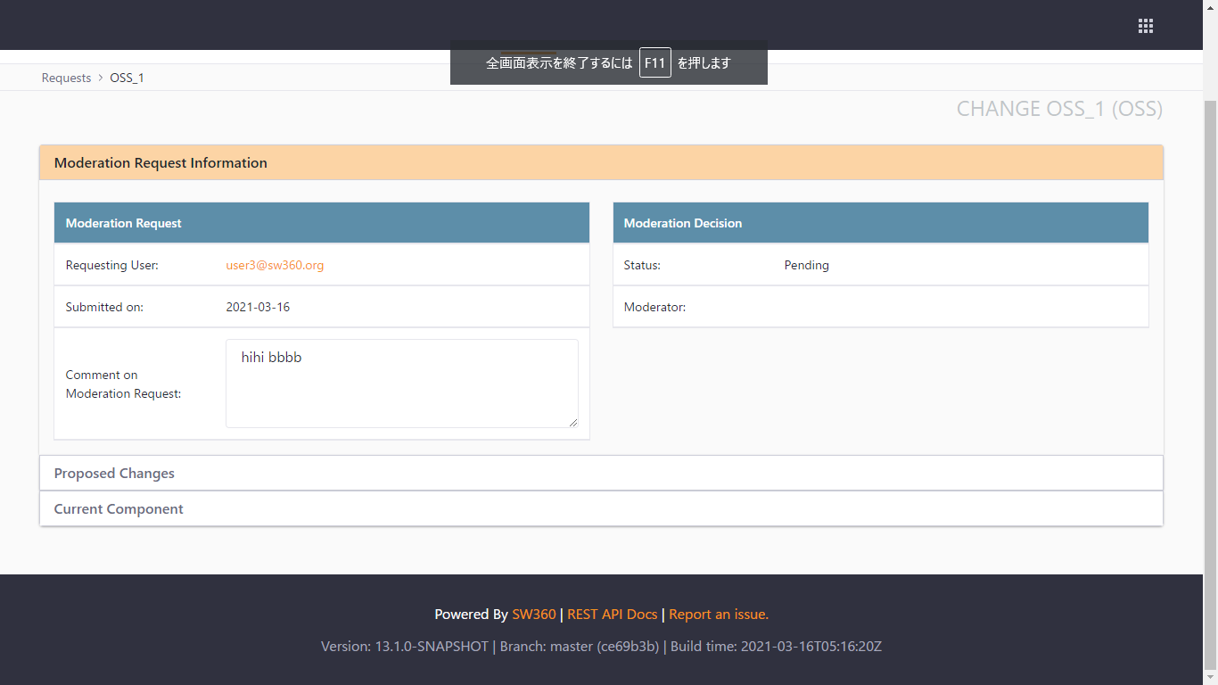 Moderator (who is not admin) can't check moderation request, even if ...