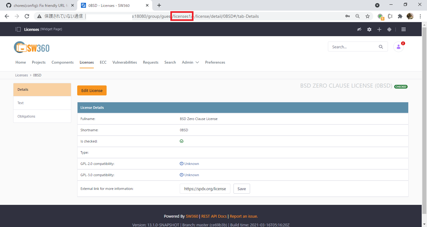 Display link to license generates wrong url [Liferay 7.3] · Issue #1164 ...