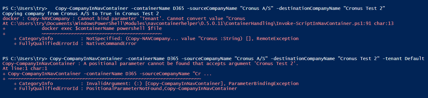 Can't get Copy-CompanyInNavContainer to work! · Issue #413 · microsoft ...