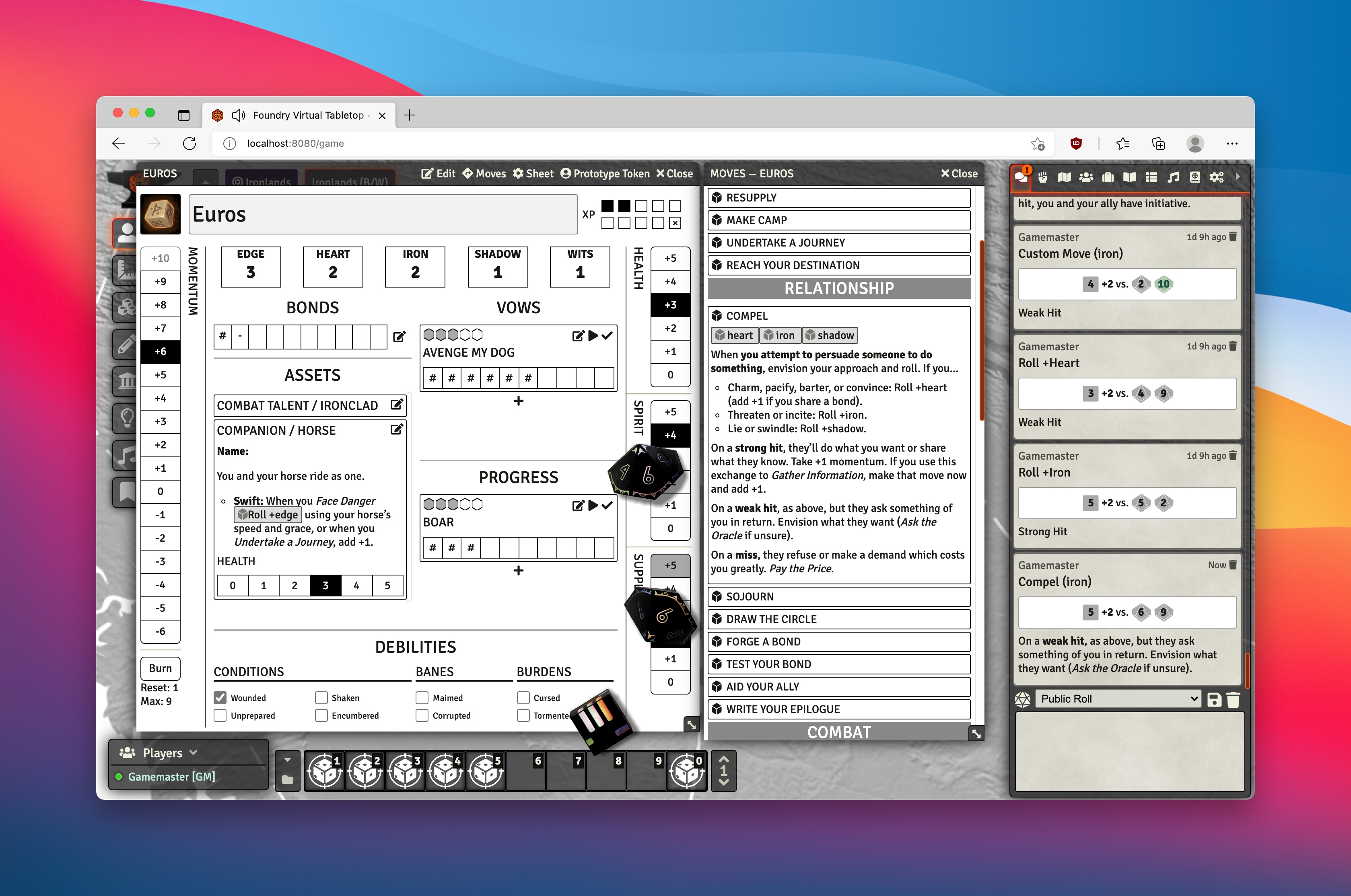 Ironsworn Foundry Hub
