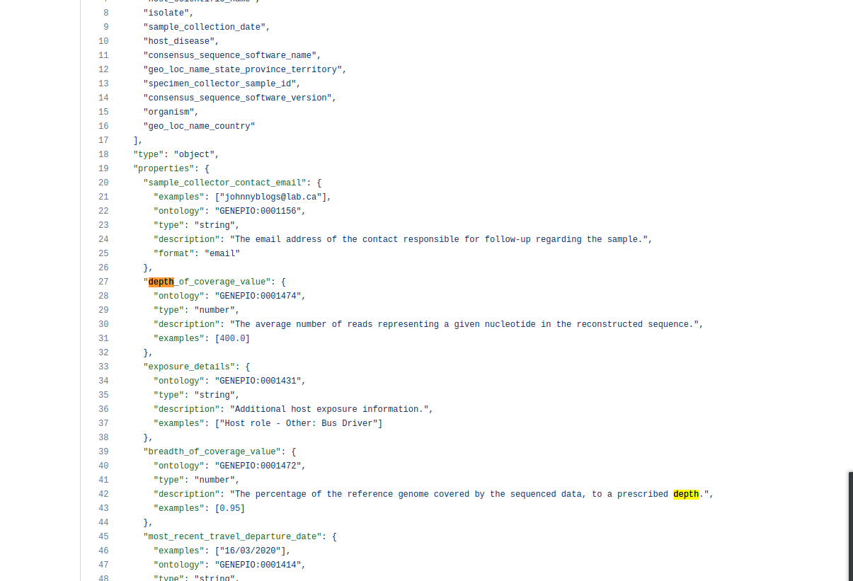 GENEPIO Ontology ID in json and xlsx does not match EBI Ontology Lookup