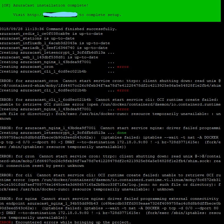 installation complete but not work(Cron cli Error) · Issue 816
