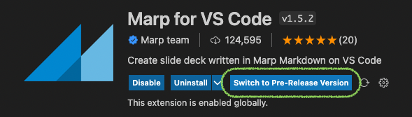 Marp for VS Code v2 is available as a pre-released version