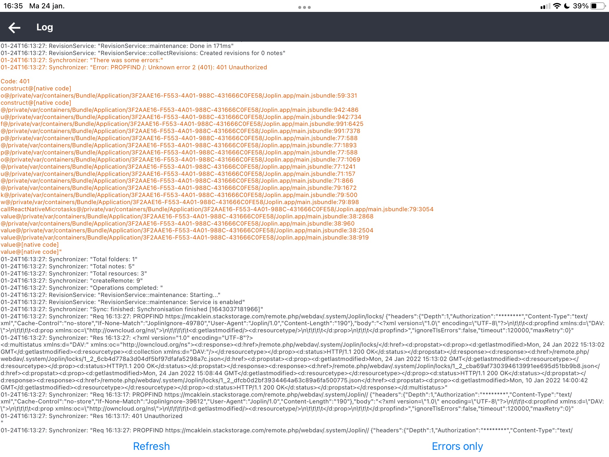 Webdav sync fails in one direction on iPadOS · Issue #6051 · laurent22 ...