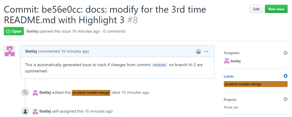 [FEATURE] Formalize tracking if all content from product branches is ...