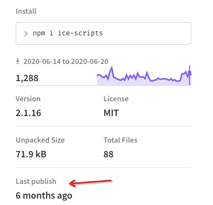 ice-scripts@1.x 升级提示更新 · Issue #3277 · alibaba/ice · GitHub