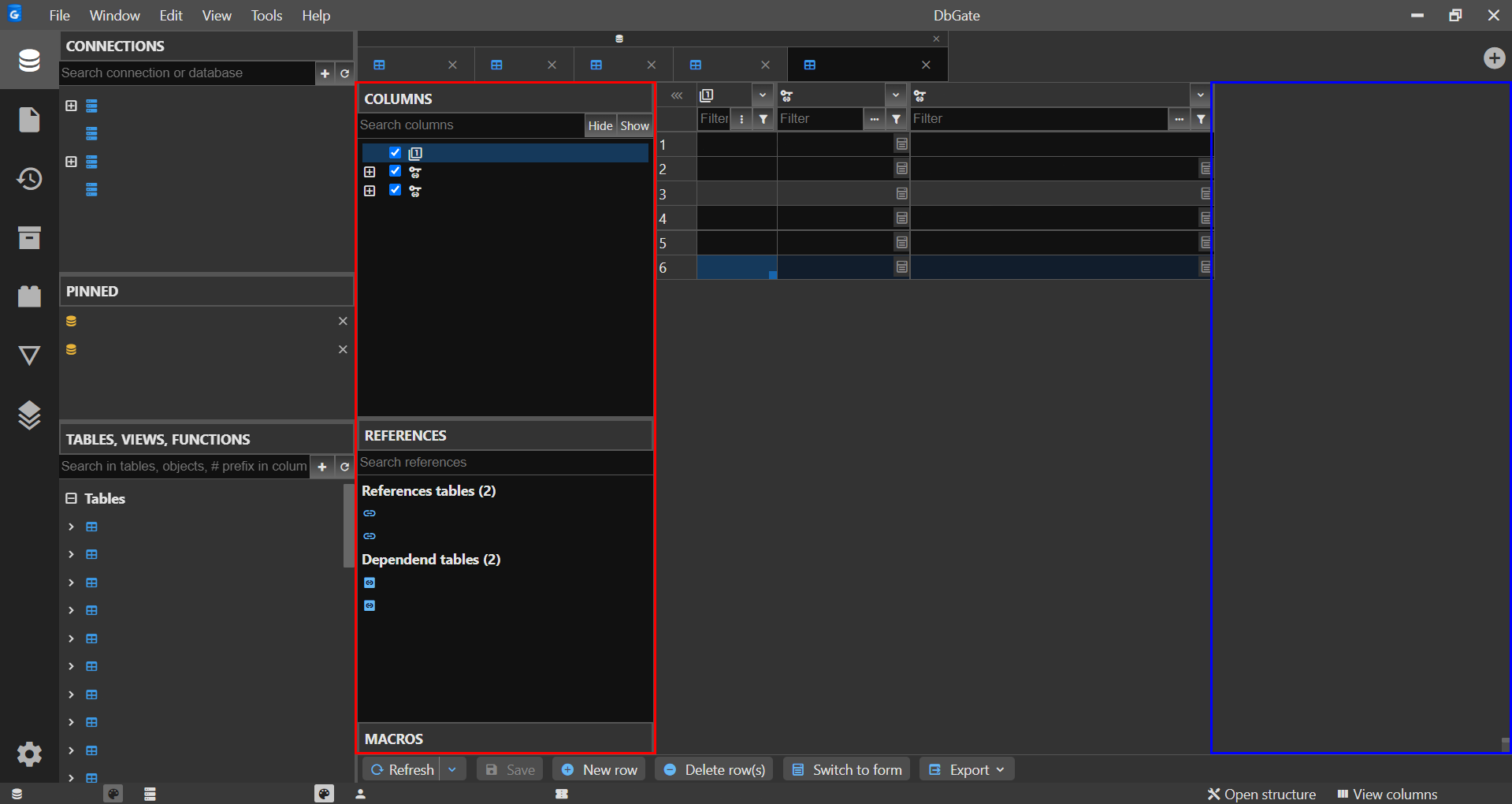 FEAT: Move Columns Panel to the Right · Issue #403 · dbgate/dbgate · GitHub