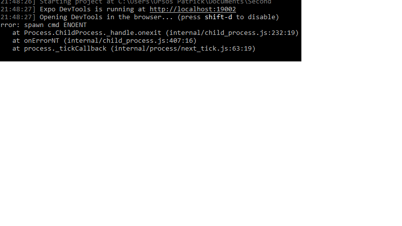 Npm Start expo Start Not Working After Expo Update 31 0 6 Issue 274 Npm Start expo Start Not Working After Expo Update 31 0 6 Issue 274