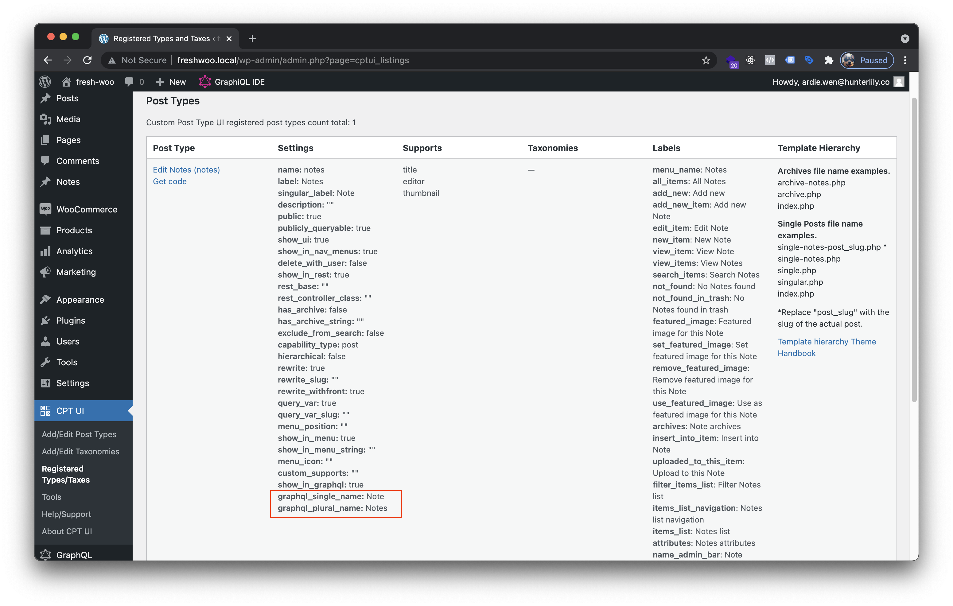Custom Post issue with WP GraphQL · Issue #1960 · wp-graphql/wp-graphql ...