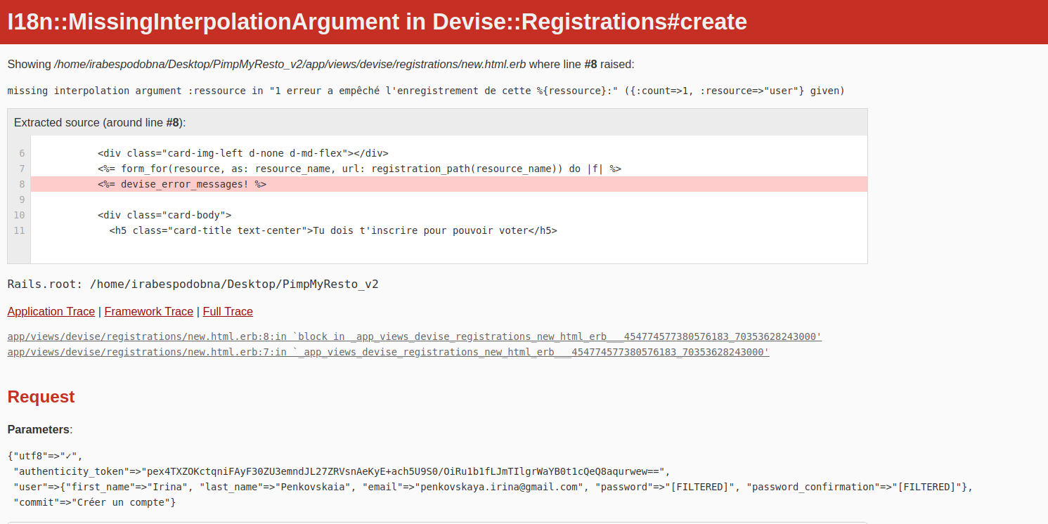 Error when trying to sign up when user already exists (Devise?) · Issue ...