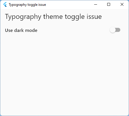 Dynamically changing Typography in ThemeData generates an error · Issue ...