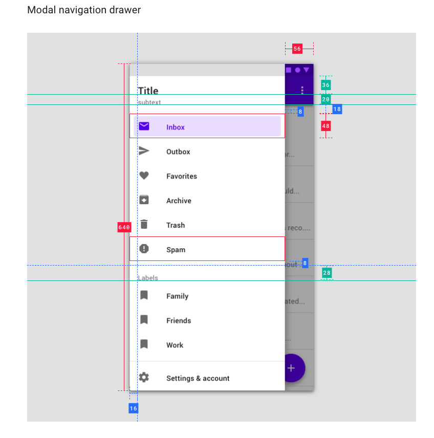 [Material3 spec] NavigationDrawer has wrong width · Issue #123380 ...
