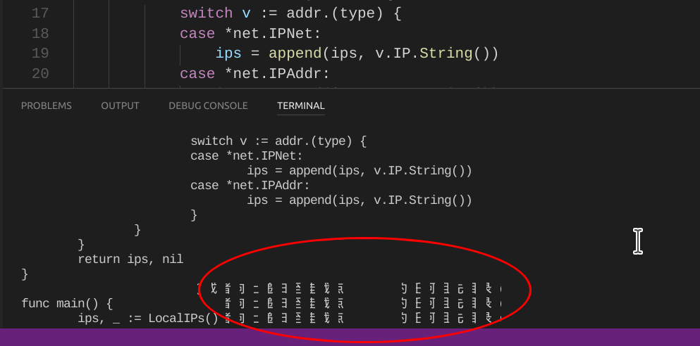 CJK text not properly rendered in built-in terminal · Issue #35820 ...