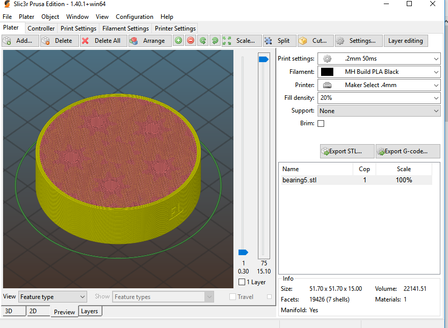 Top layer of model get changed with change in first layer height ...