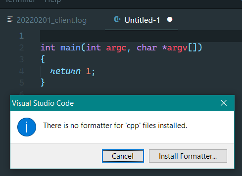 Local Error: There is no formatter for cpp files installed · Issue ...