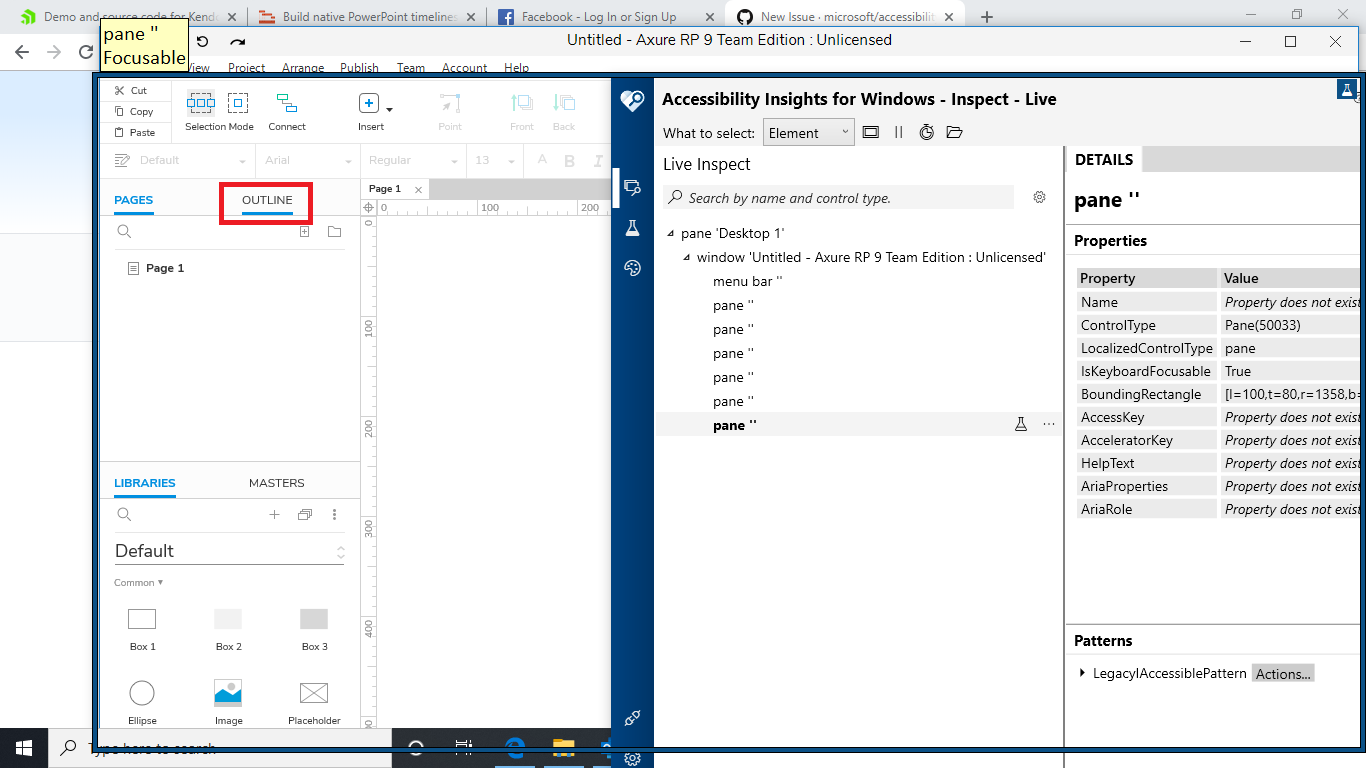 Windows Inspect Ui AI for Desktop tool doesn't show UI property details with Live Inspect ...