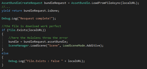 JSON and AssetBundle reading with Hololens · Issue #2281 · microsoft ...