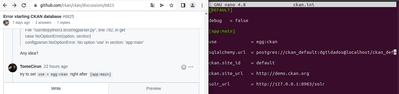 Error starting CKAN database · ckan ckan · Discussion #6825 · GitHub