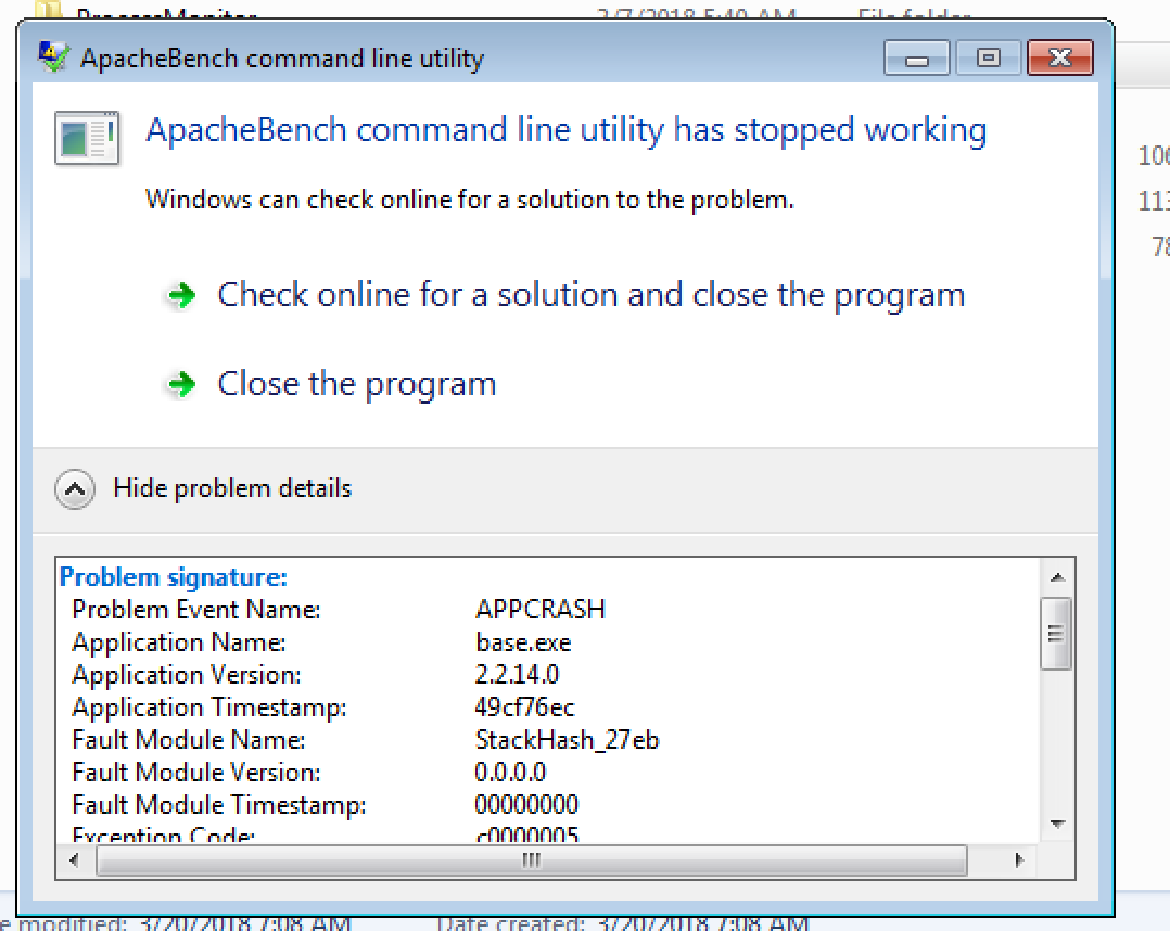 Load powershell throws no response was received to the core loadlib