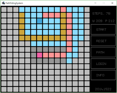 GitHub - hwkim0325/path_finder: a* pathfinding algorithmを使って最も短い経路を探すプログラム。