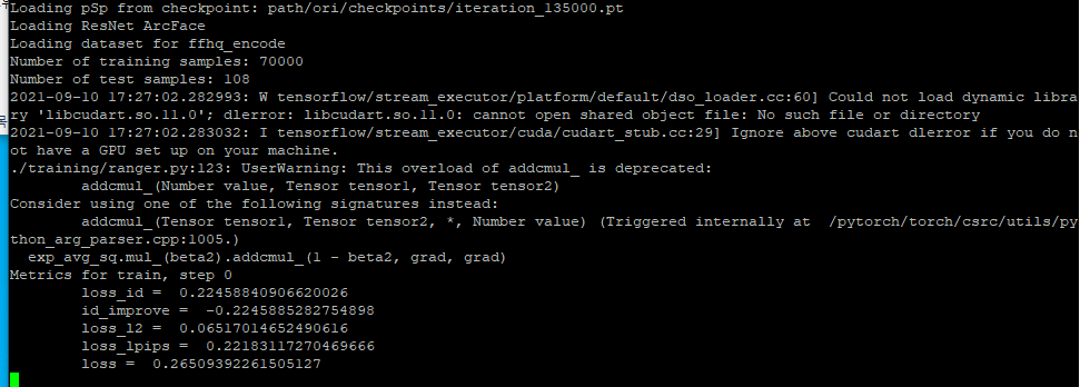 Checkpoint resume! · Issue #192 · eladrich/pixel2style2pixel · GitHub