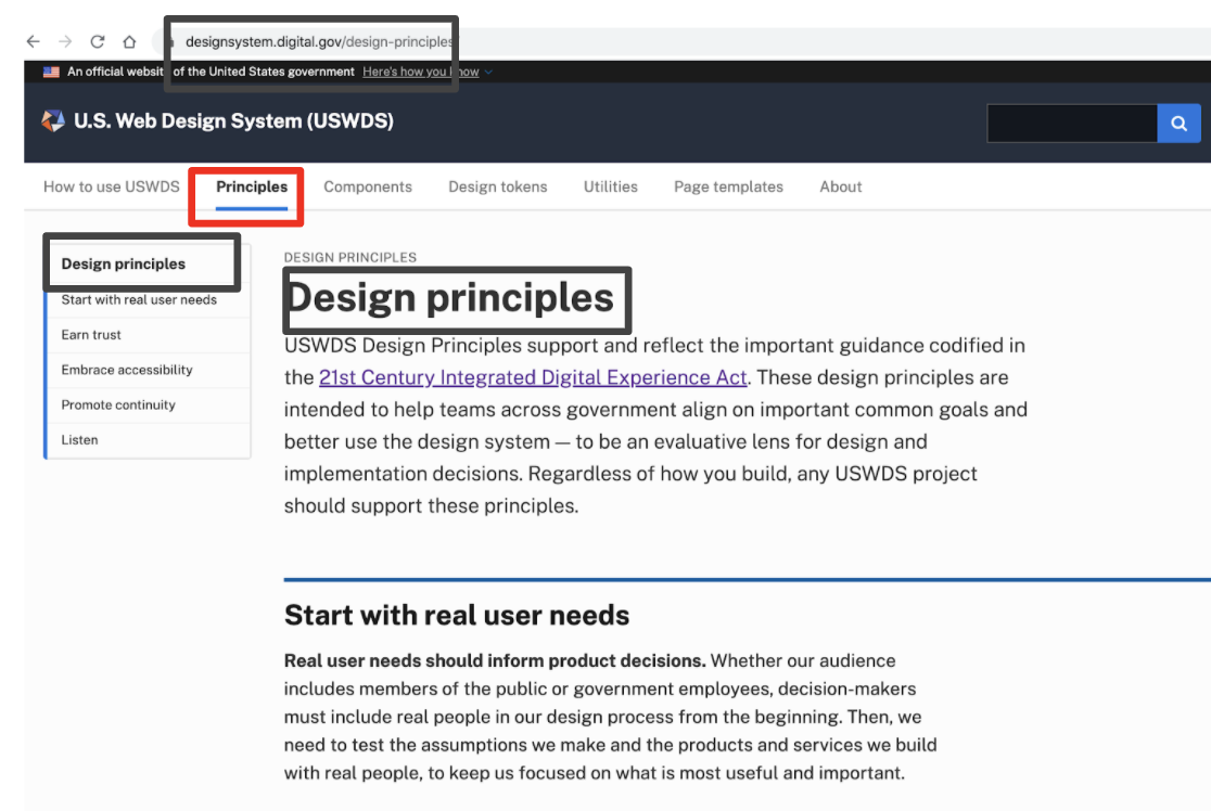 Update Design Principles labels for consistency · Issue #918 · uswds ...