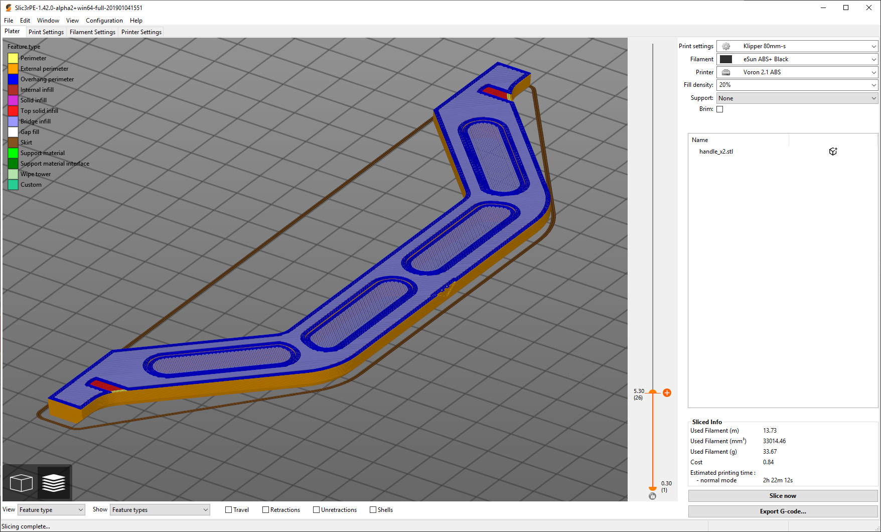 Layers made out of bridging and overhang perimeters out of nowhere (1 ...