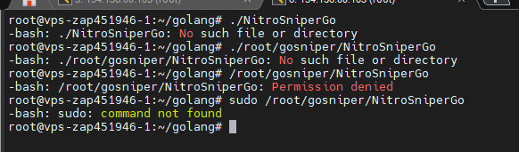 Error while starting Sniper · Issue #216 · Vedza/NitroSniperGo · GitHub