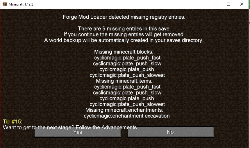 Help With Missing Registry Entries · Issue #2816 · DarkPacks/SevTech ...