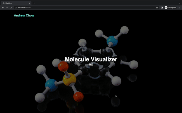 GitHub - acandrewchow/molecule-visualizer: Full-Stack application that ...