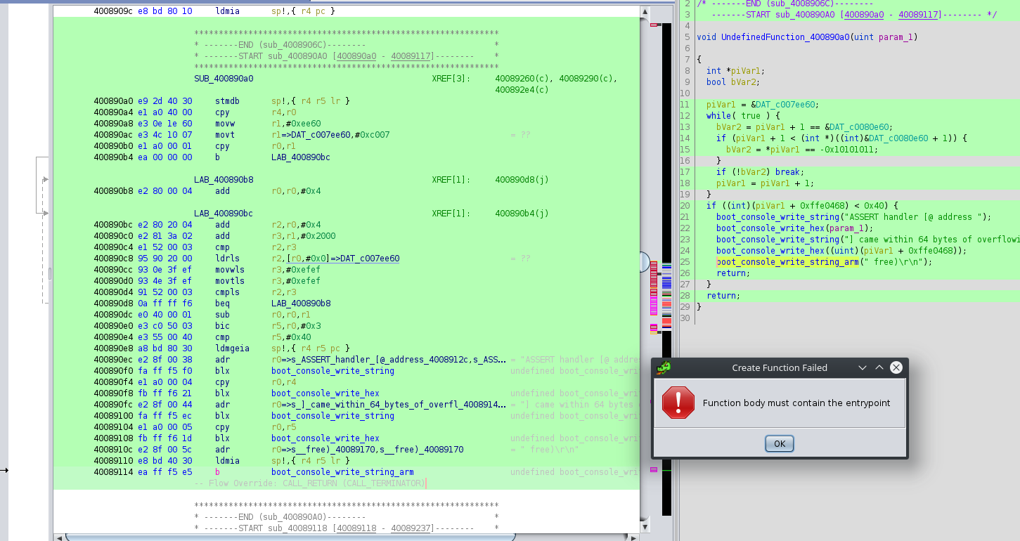 Create Function Failed: Function body must contain the entrypoint ...