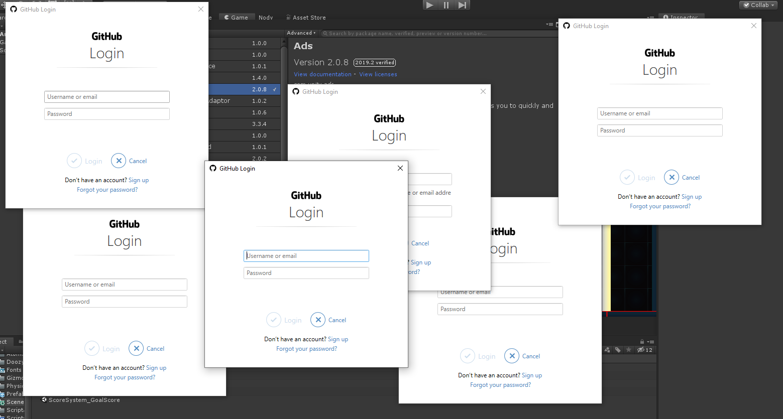 A thousand github login windows · Issue #71 · mob-sakai/UpmGitExtension ...