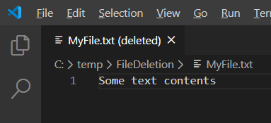 Cannot re-save a permanently deleted file with same filename as when ...