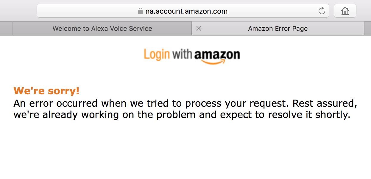 How to Resolve the Alexa Voice Service Error