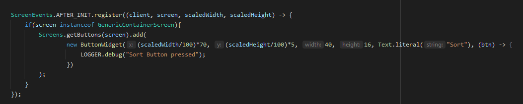 Add GUI button to trigger an action in a generic inventory · FabricMC ...