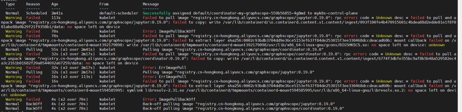 [BUG] can't pull images from registry.cn-hongkong.aliyuncs.com · Issue ...