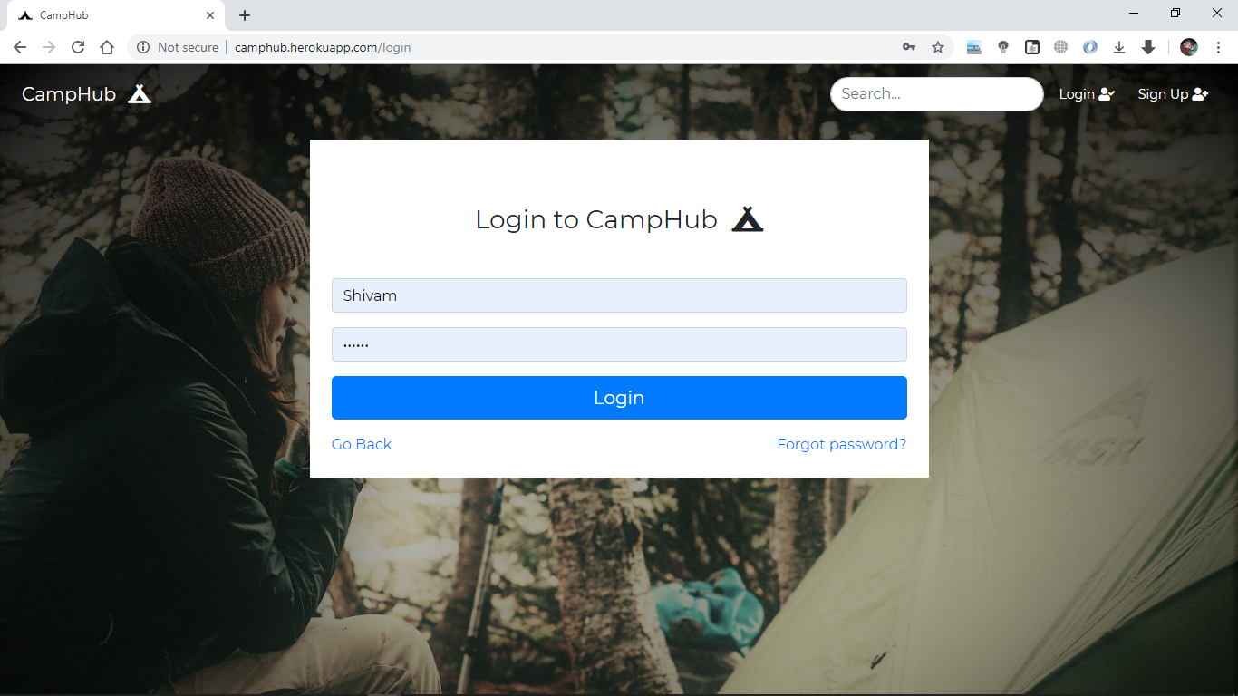 GitHub - i-l-l-u-s-i-o-n/CampHub: A place to search, post, review the ...