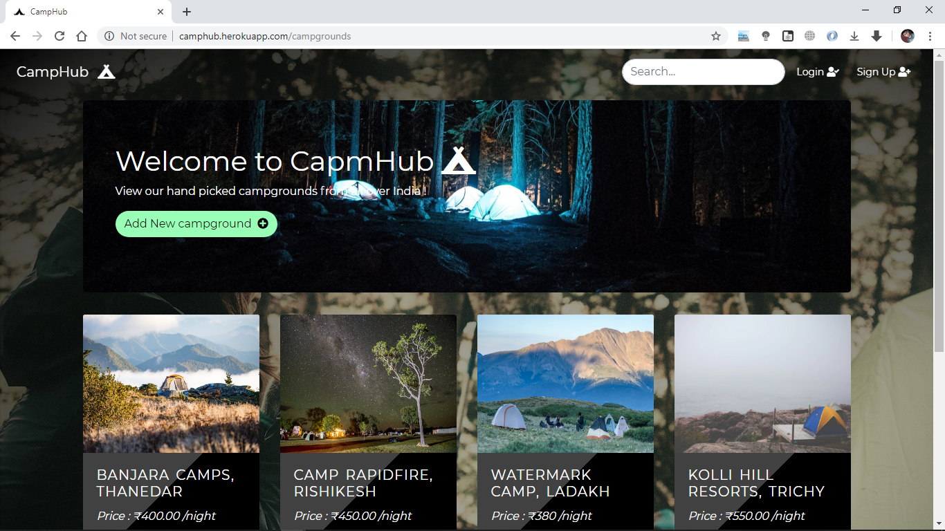 GitHub - i-l-l-u-s-i-o-n/CampHub: A place to search, post, review the ...