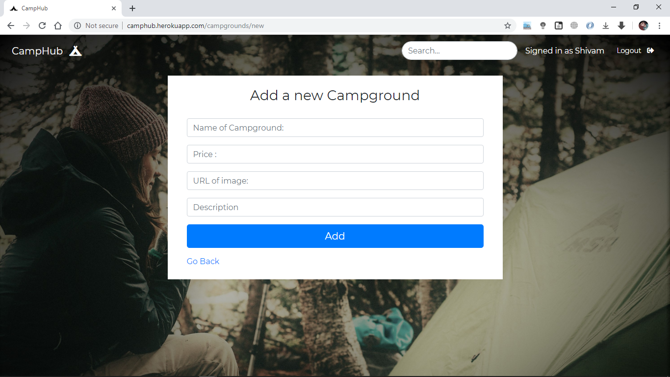 GitHub - i-l-l-u-s-i-o-n/CampHub: A place to search, post, review the ...
