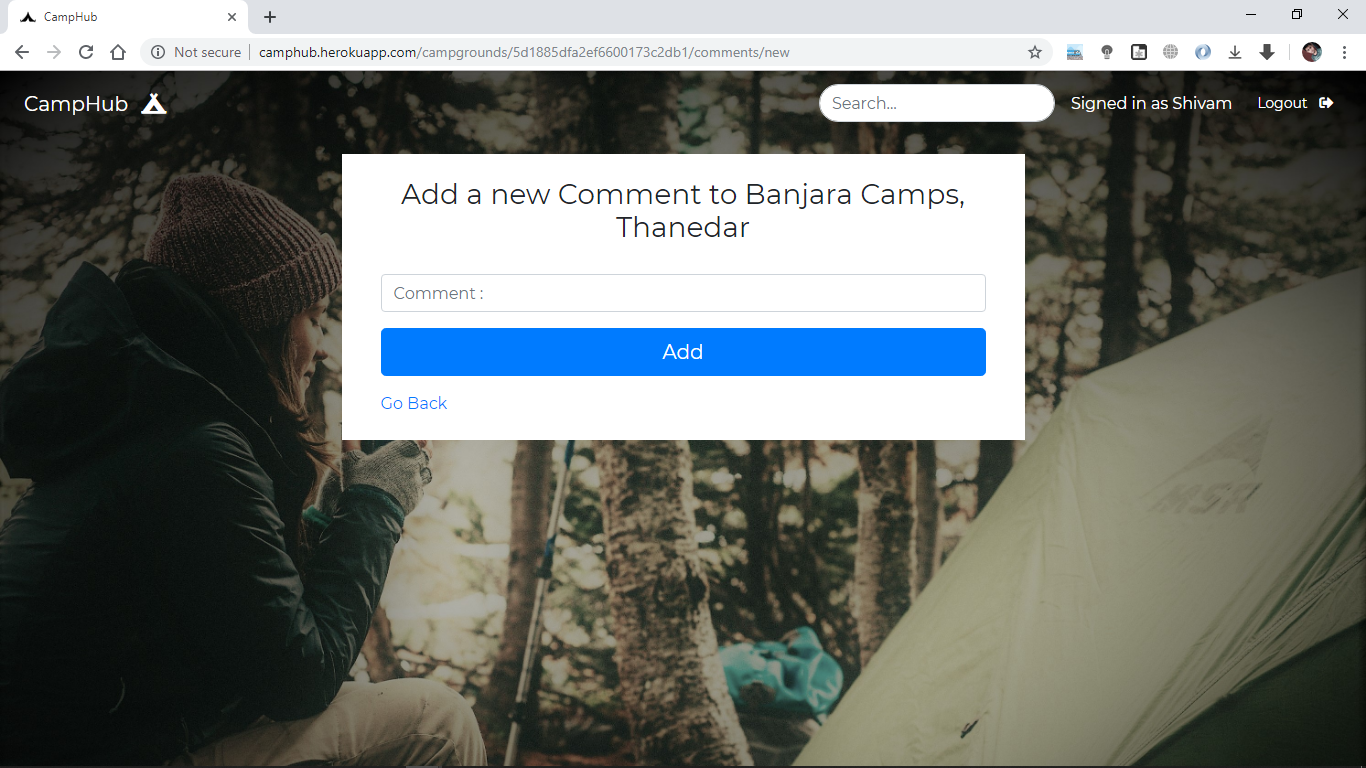 GitHub - i-l-l-u-s-i-o-n/CampHub: A place to search, post, review the ...