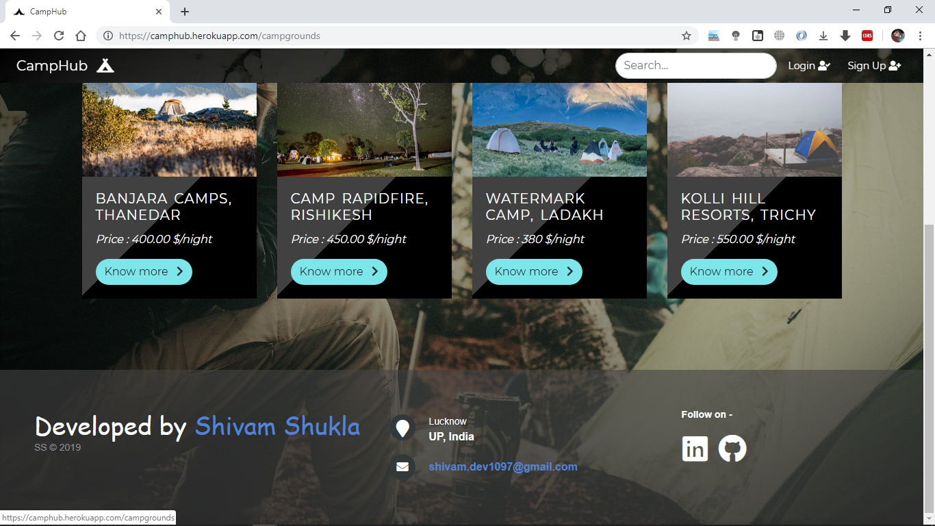 GitHub - i-l-l-u-s-i-o-n/CampHub: A place to search, post, review the ...