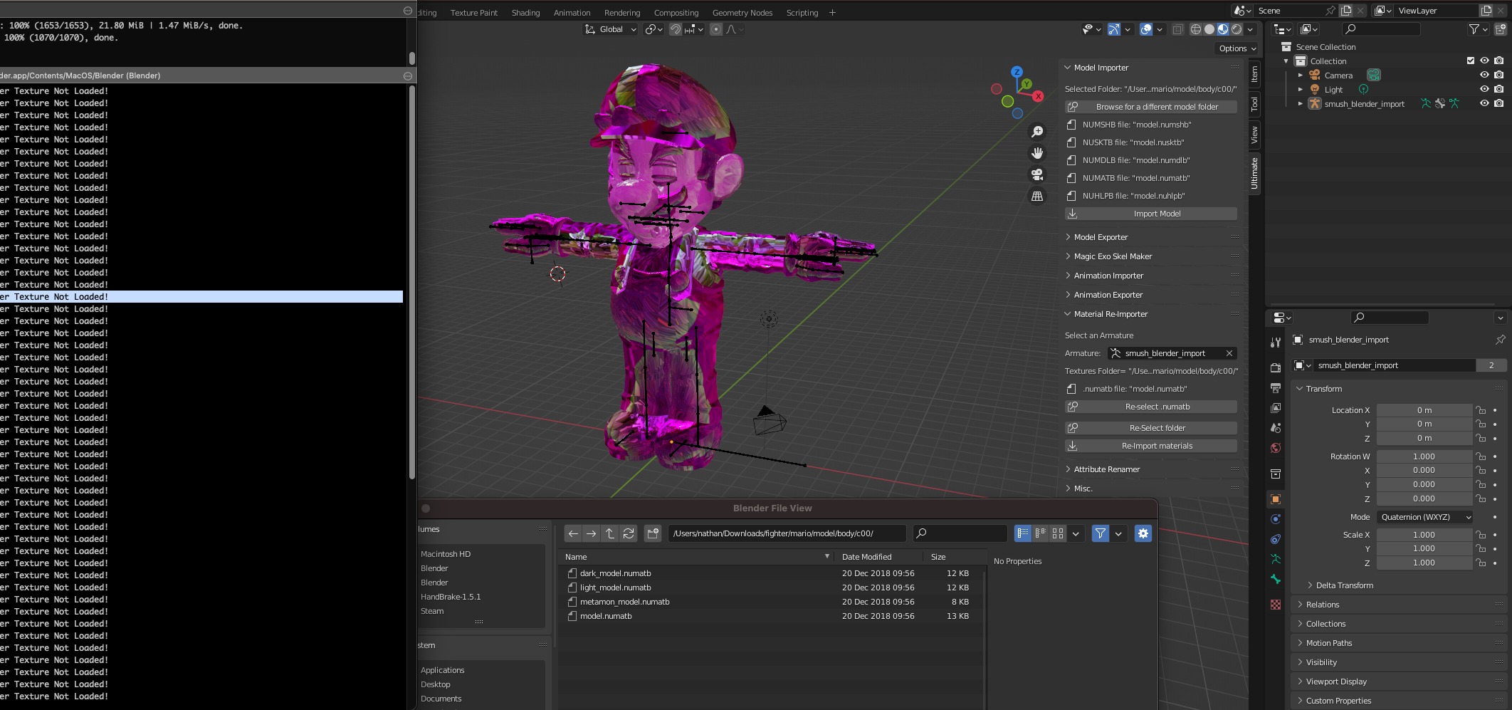 Textures not importing · Issue 177 · ssbucarlos/smashultimateblender