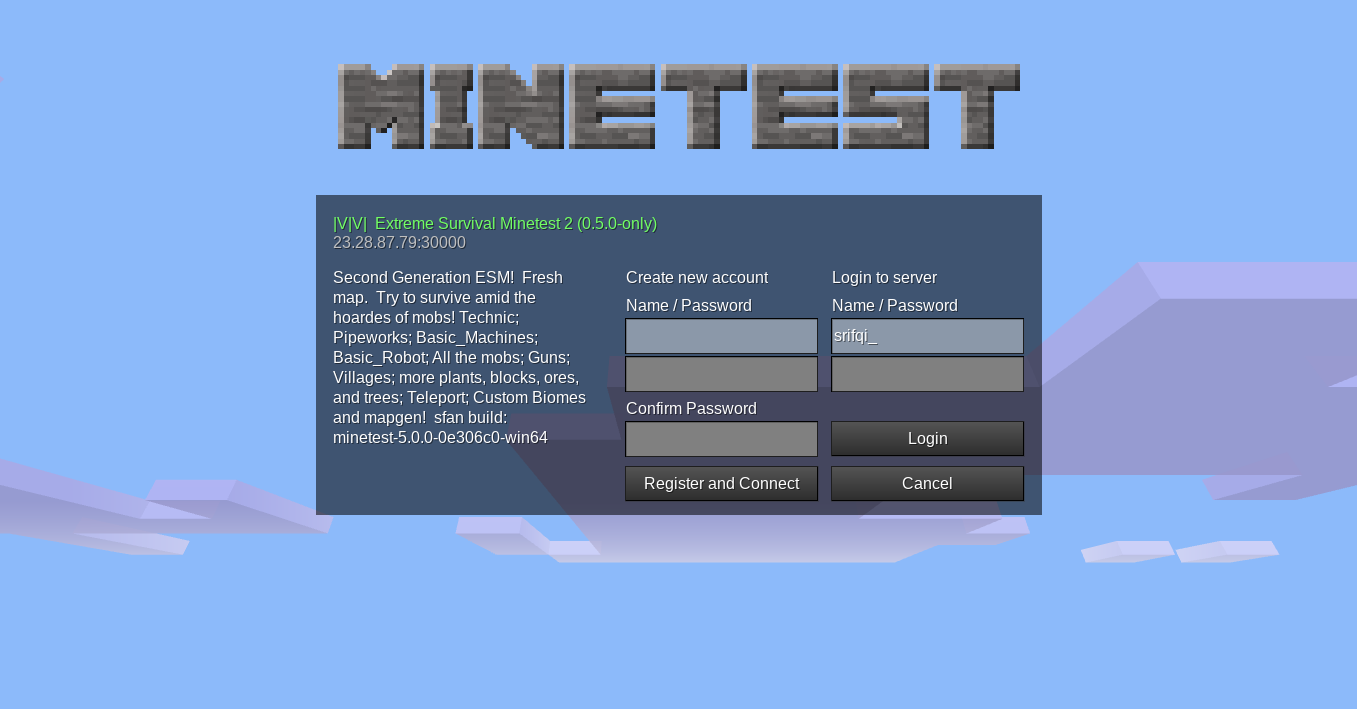 Name connect server. Name connect server