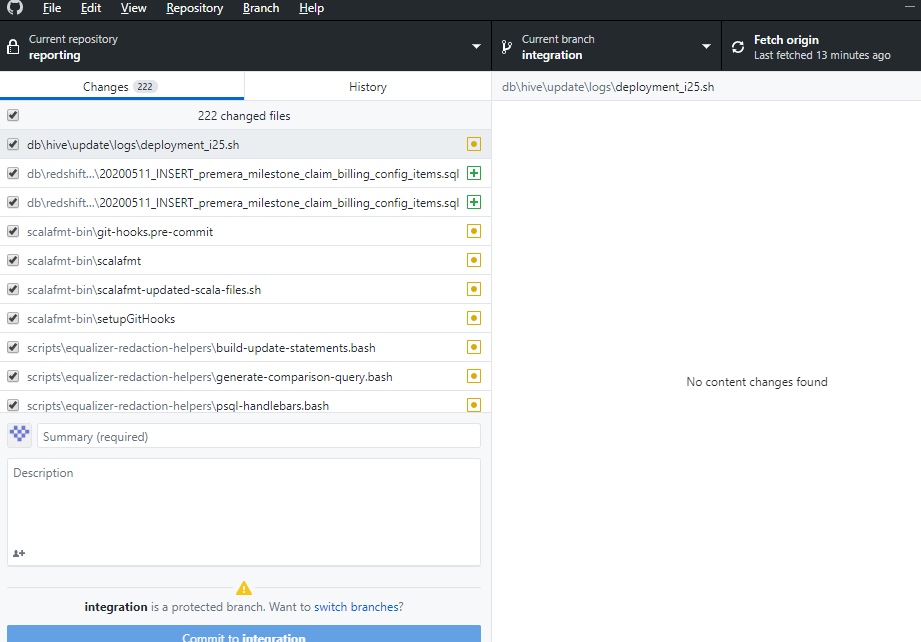 But with my github desktop where changes are showing up when I did not ...