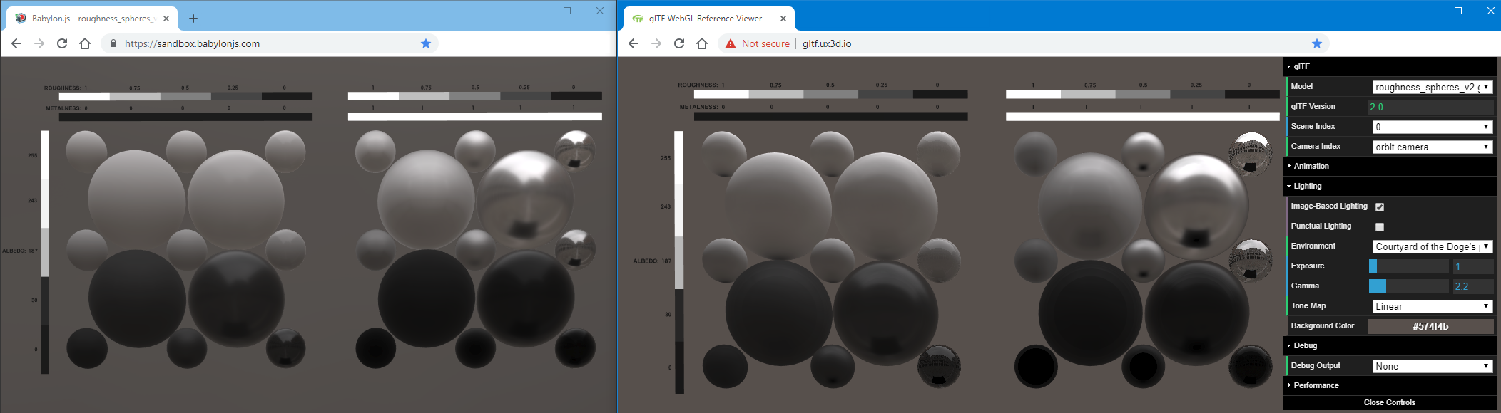 Ibl Lighting Differences Vs Babylonjs Sandbox Issue 201 Ibl Lighting Differences Vs Babylonjs Sandbox Issue 201