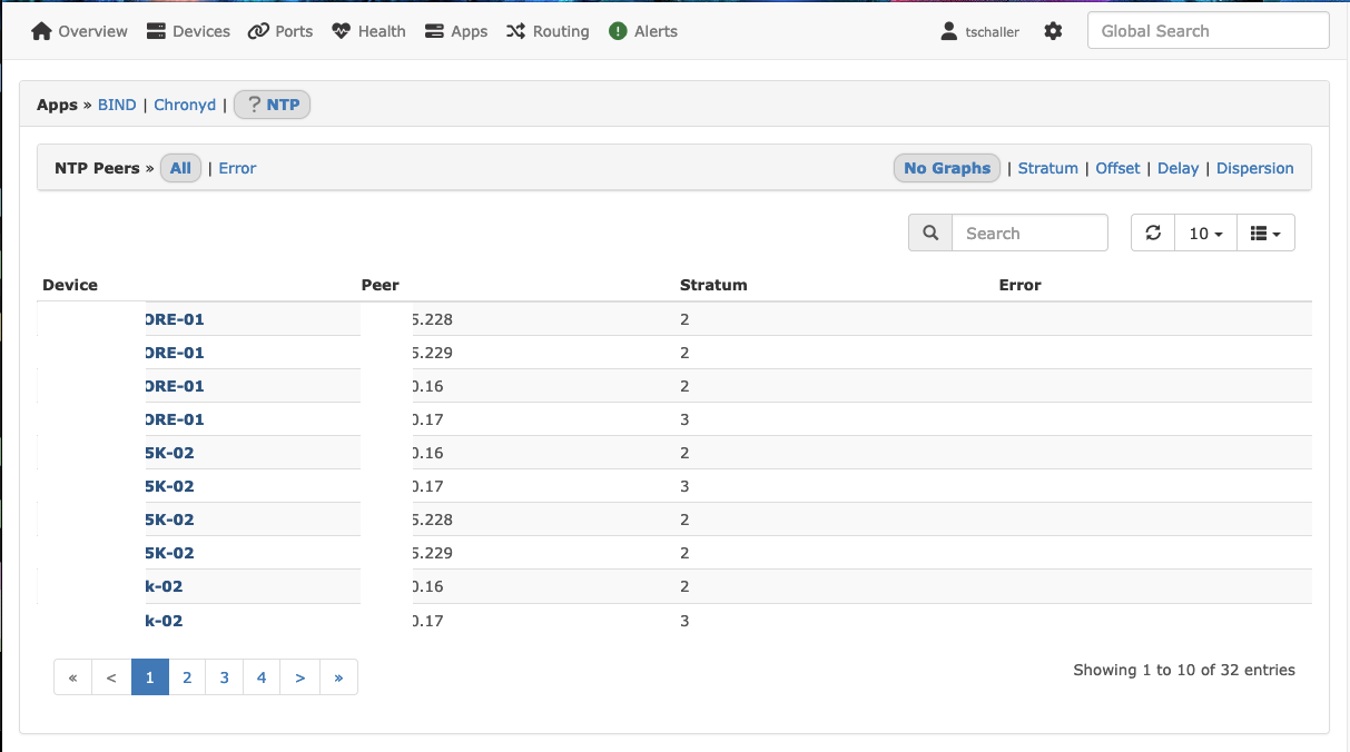 Paging issue in apps ntp issue 15344 librenms librenms github
