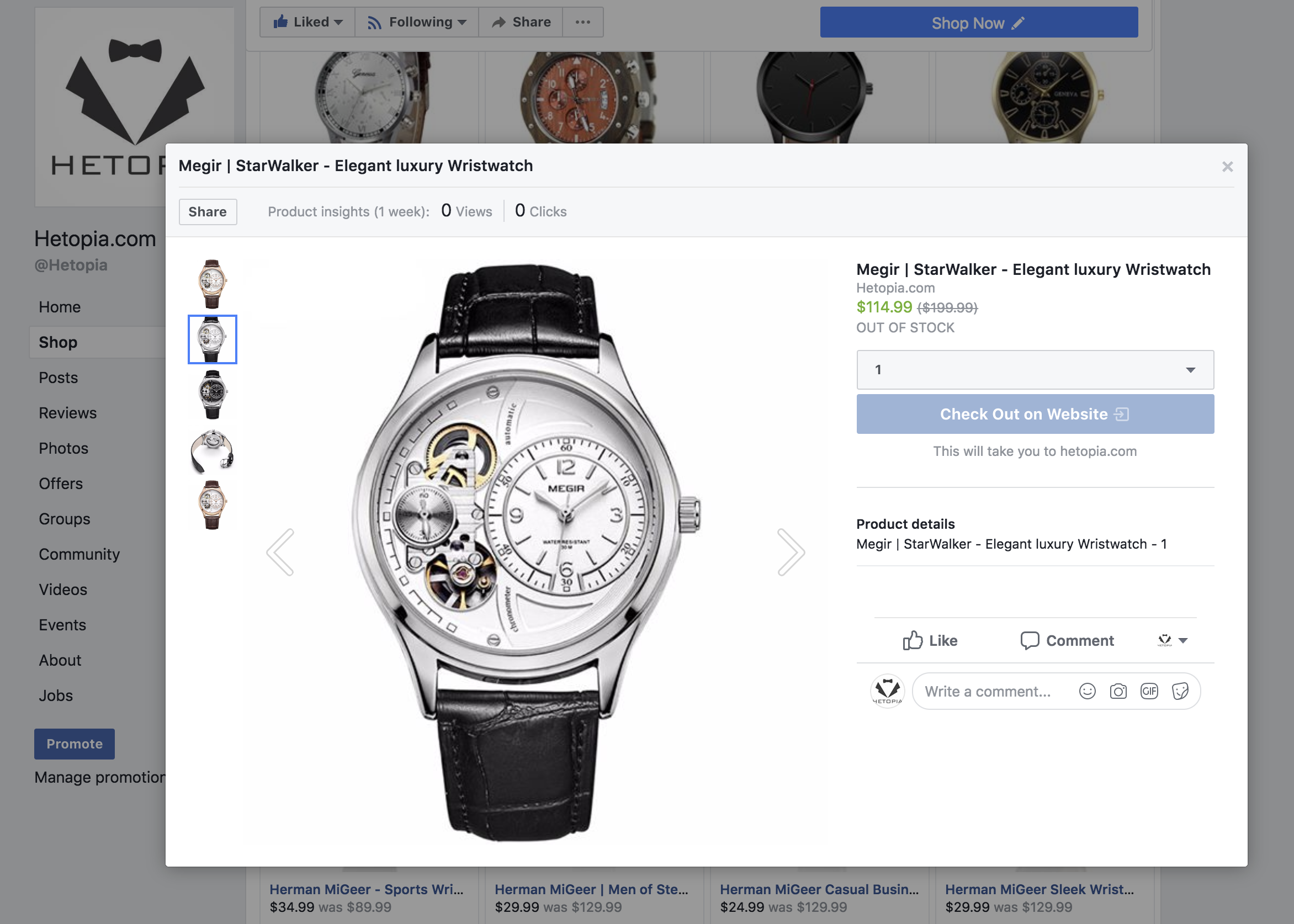 online shopping mens watch