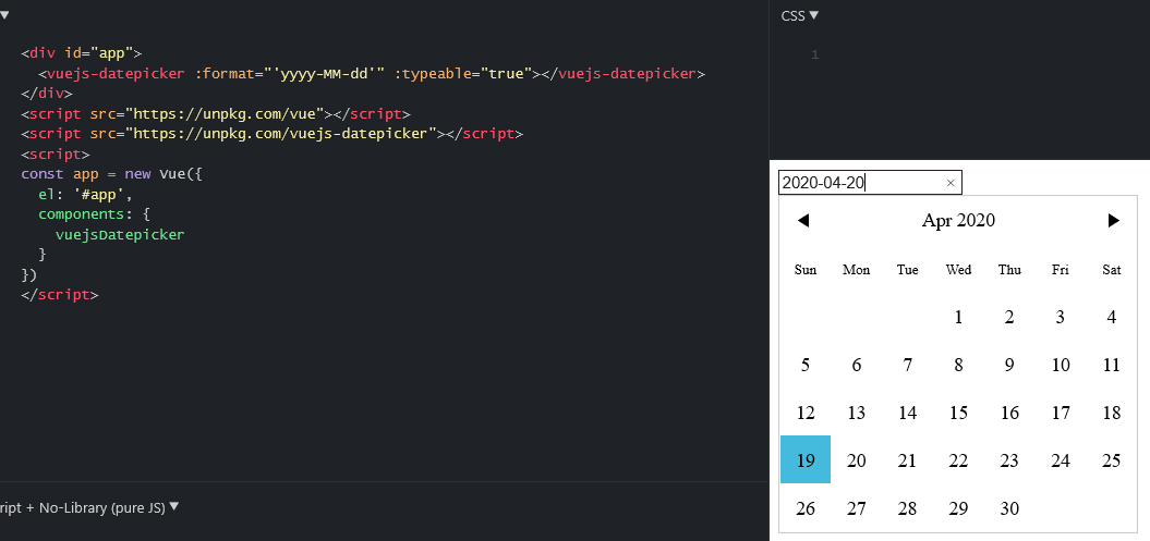 Issue With Format And Typeable Charliekassel vuejs datepicker