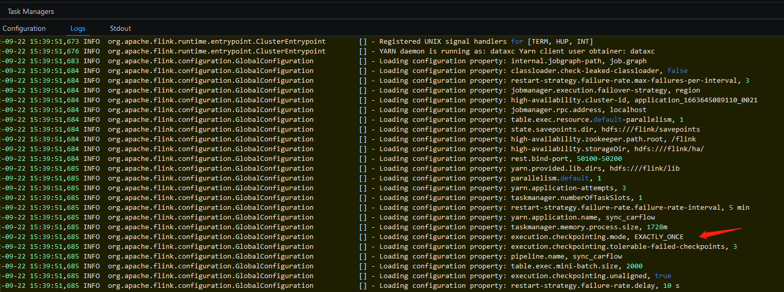 yarn per job 模式下读取到flink配置，但未生效 · Issue #1042 · DataLinkDC/dinky · GitHub