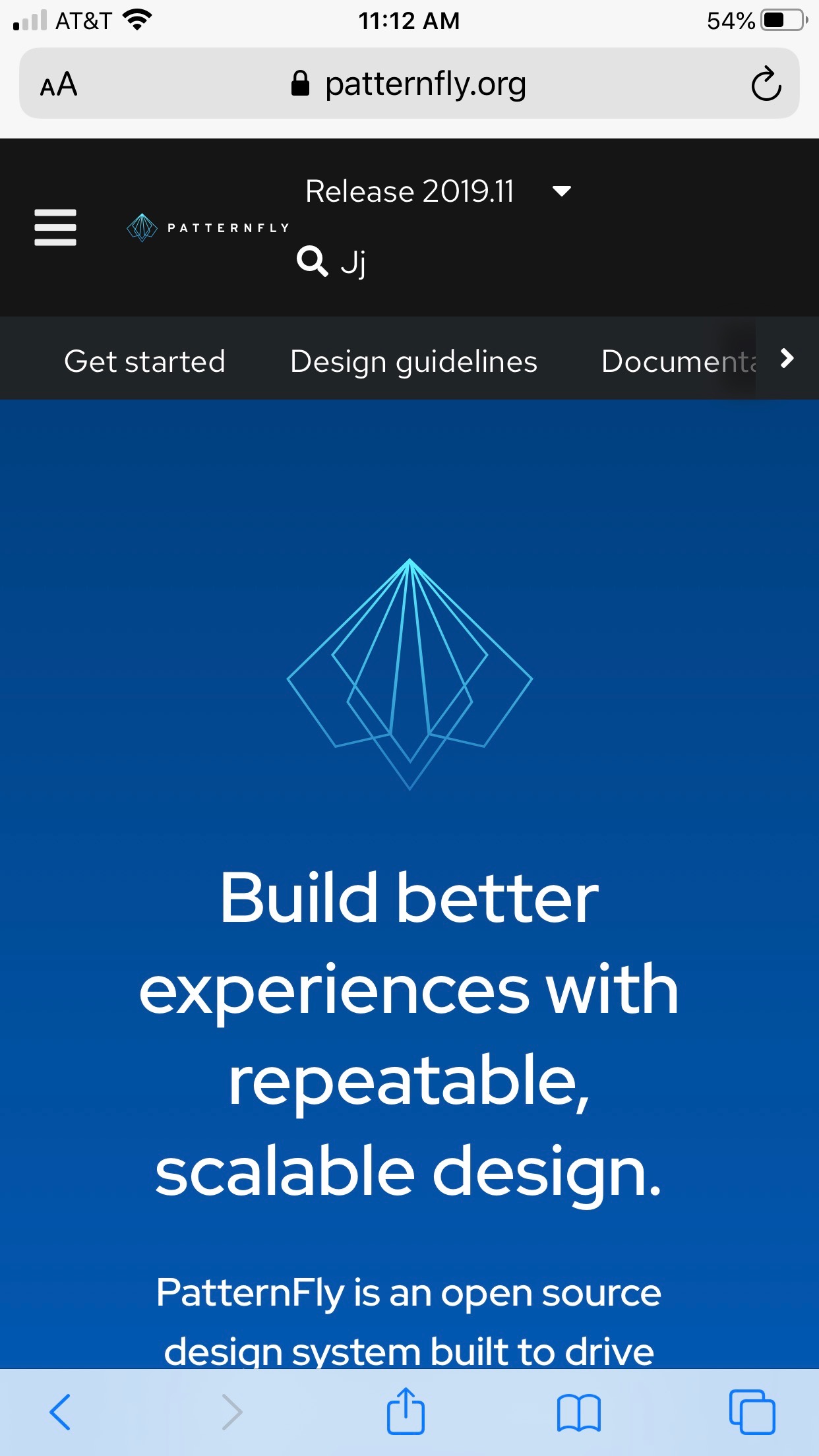 Mobile view is broken · Issue #1650 · patternfly/patternfly-org · GitHub